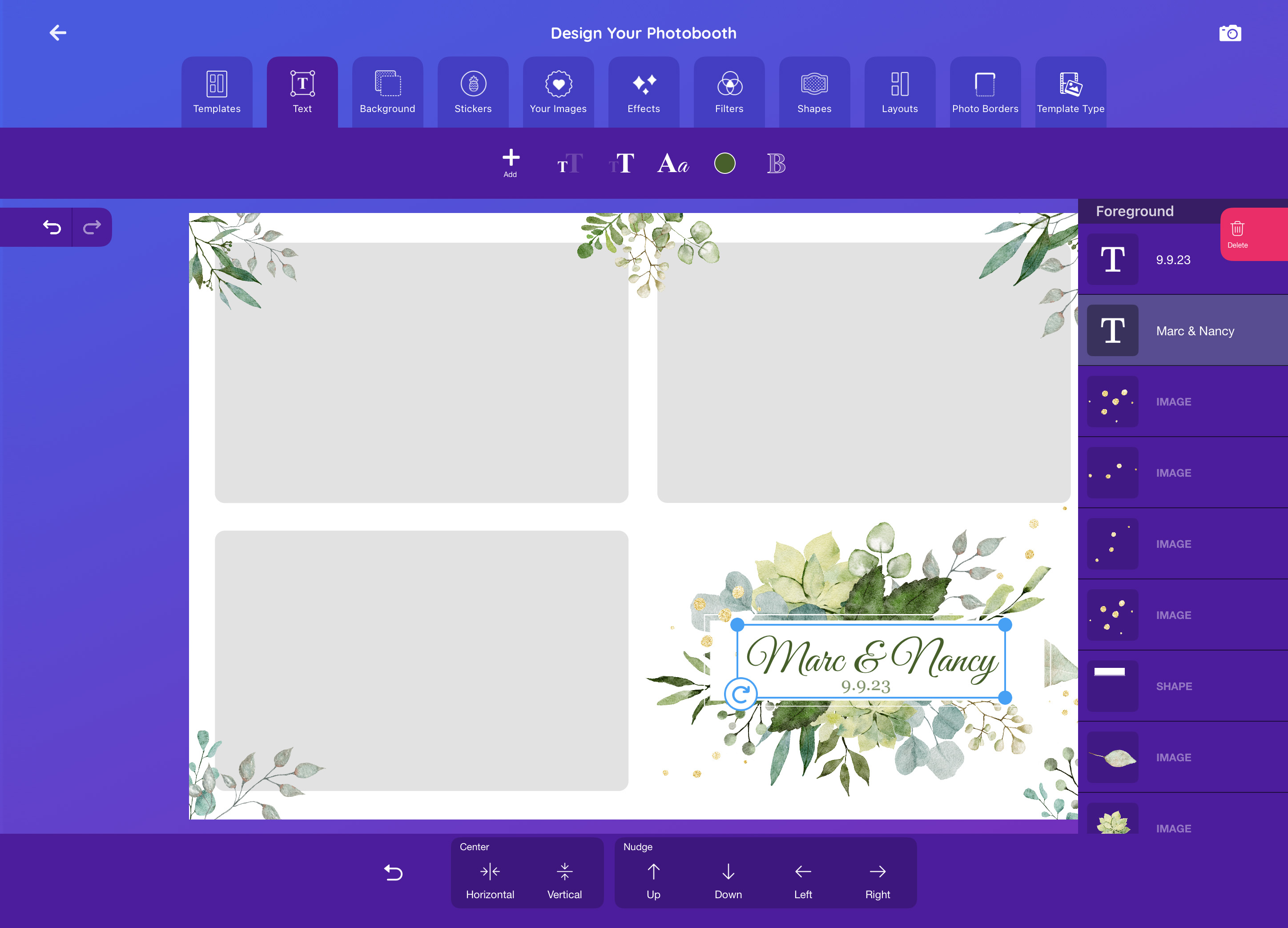 Powerful Template Editor with Graphic & Text Layers