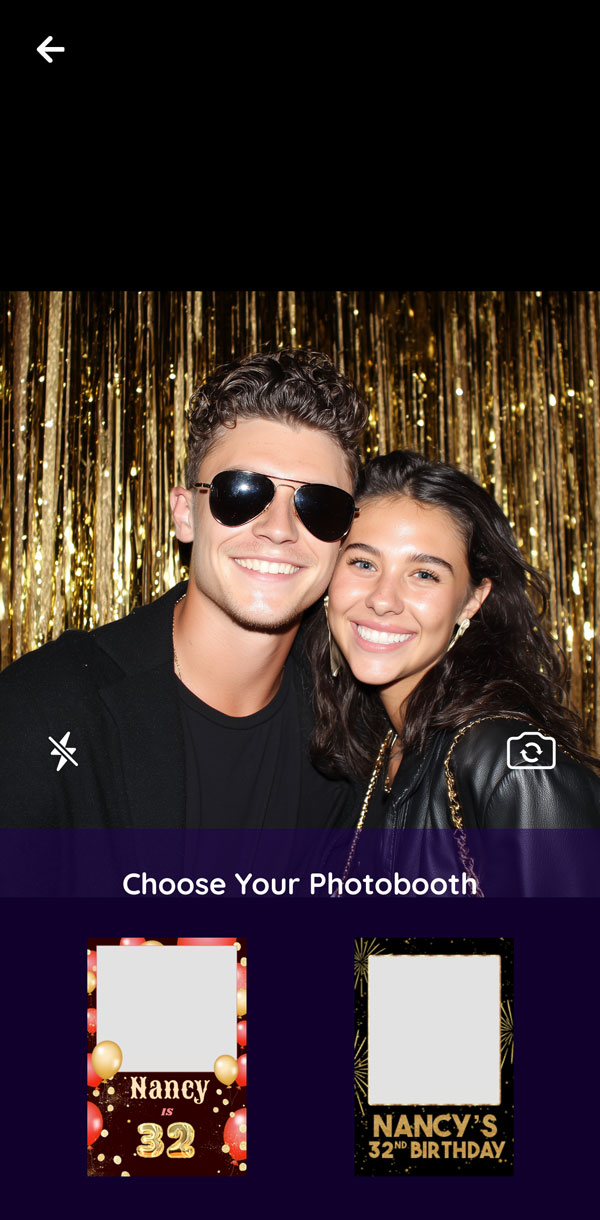 Choose Template in Camera Screen