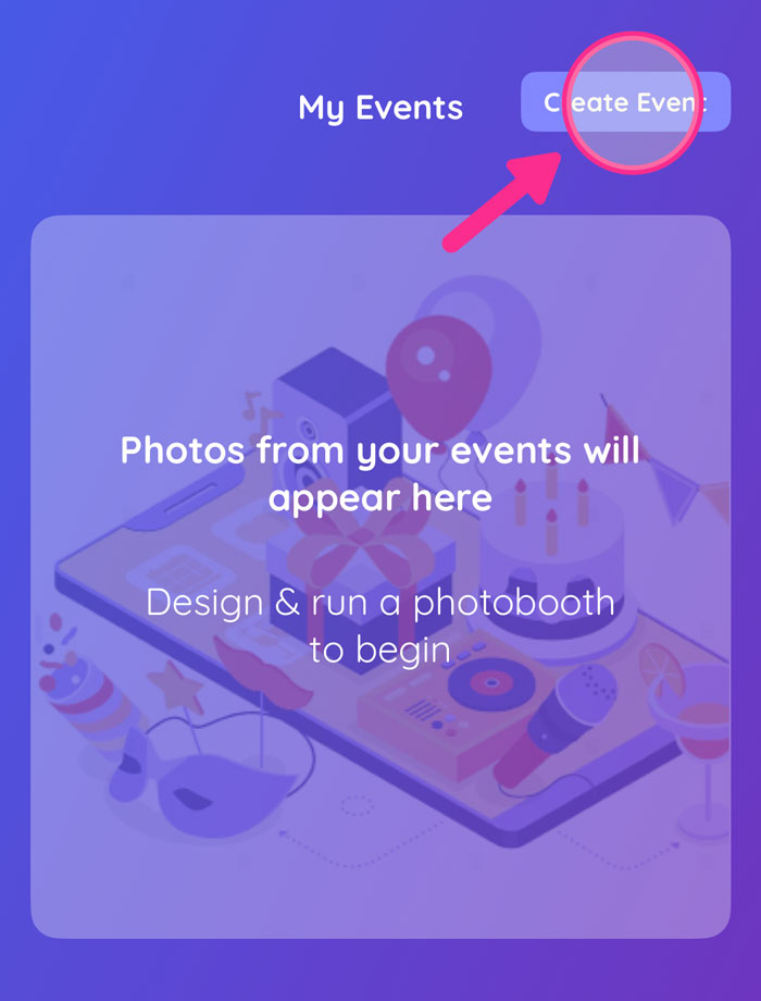 Create Event Button